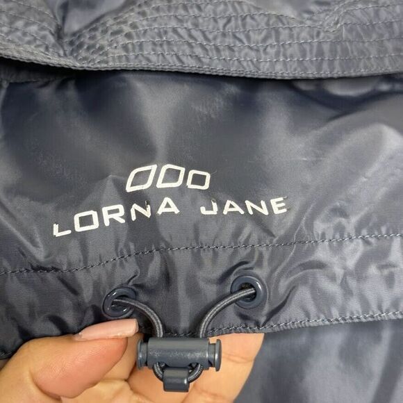 Lorna Jane Jacket Medium Blue Double Zip Active Windbreaker Sport Run Uniquely - Picture 15 of 16